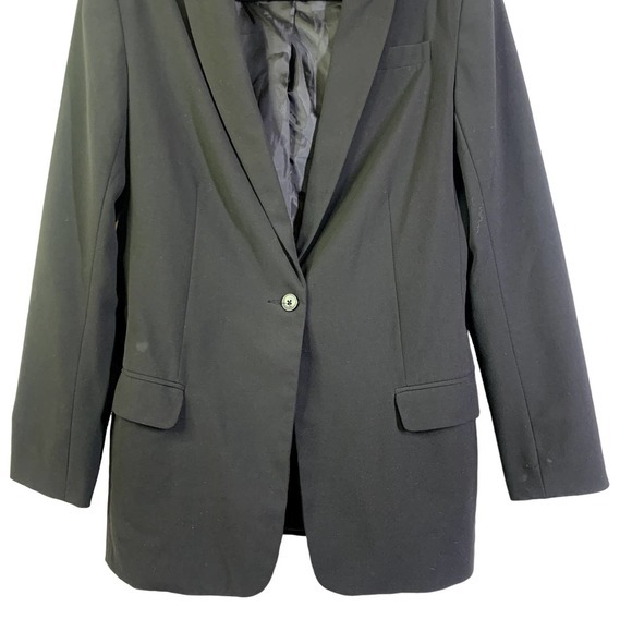 NORMA KAMALI Black Boyfriend‎ Cut Blazer Jacket - Picture 7 of 16